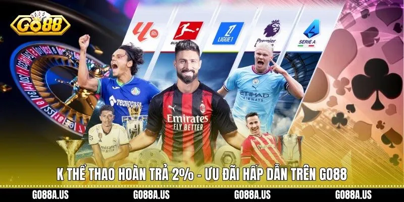 K Thể thao hoàn trả 2%
